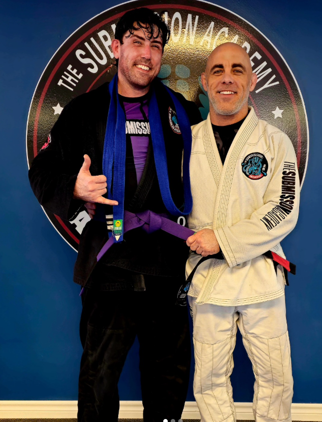 Shawn Carmichael after Brazilian jiu-jitsu training