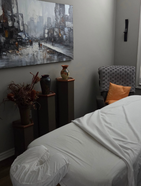 A comfortable home treatment setup